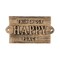 Transpac Iron Gold Happy Place Sign for Spring Wall and Entryway Decor